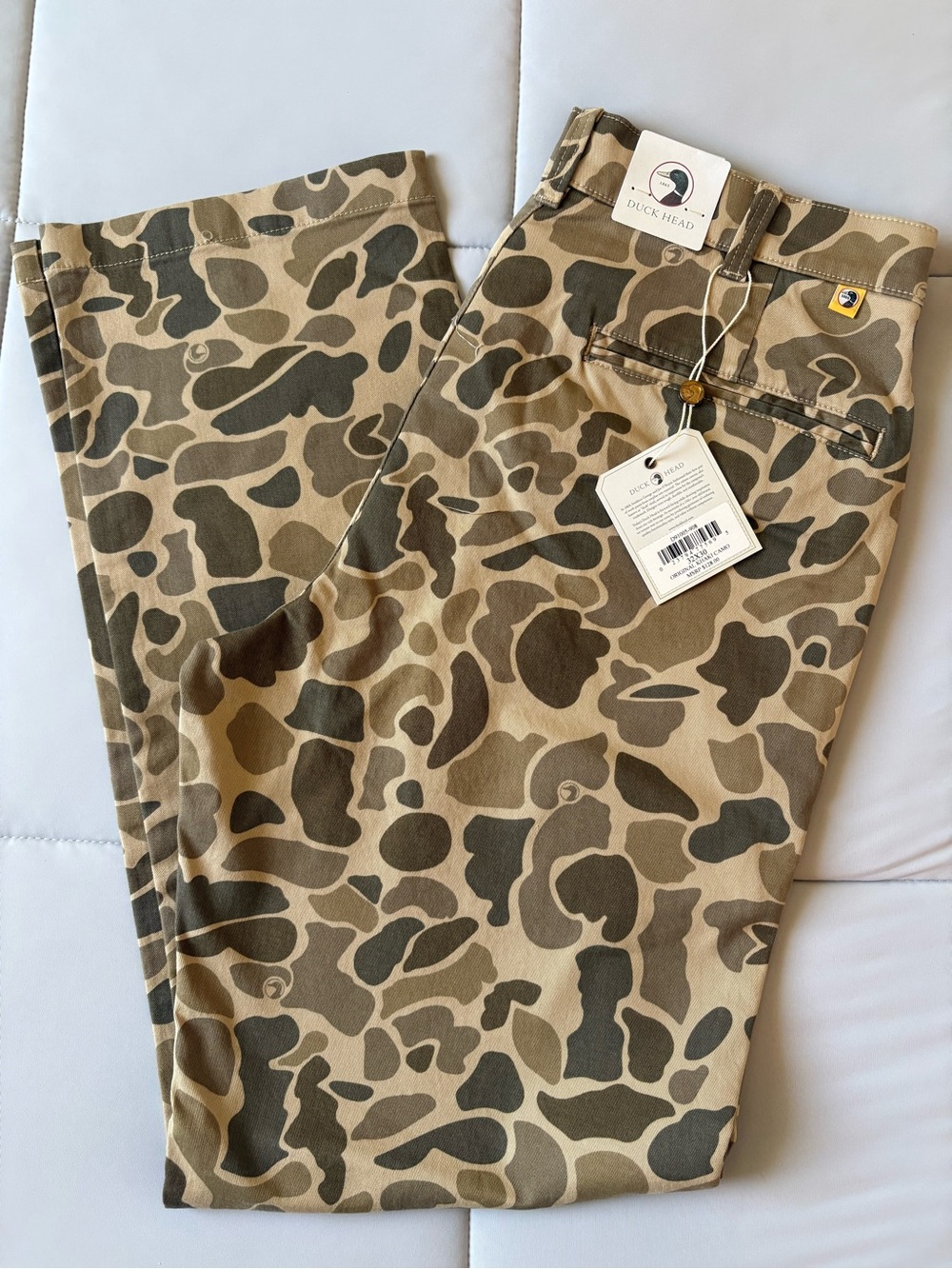 Duck Head Men’s Camo Chinos in Khaki and Olive